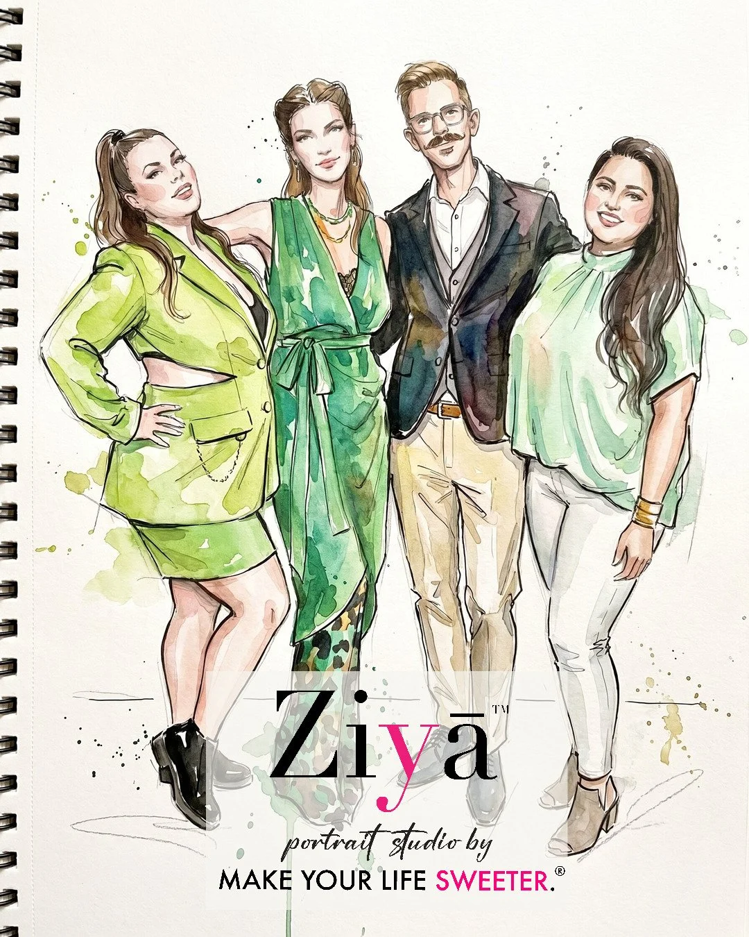 MAKE YOUR LIFE SWEETER - ZIYA AI Watercolor Portrait Experience - THE KNOT GALA - 1780364285_164.jpg