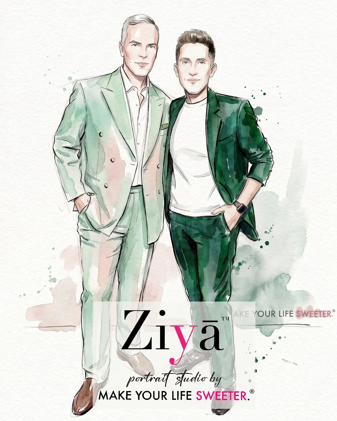 MAKE YOUR LIFE SWEETER - ZIYA AI Watercolor Portrait Experience - THE KNOT GALA - 1780364348_166.jpg