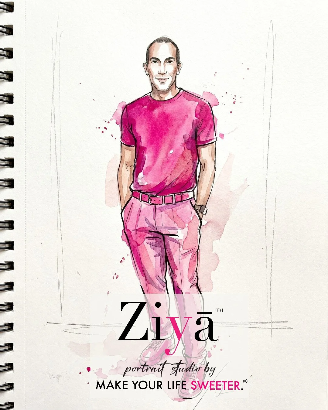 MAKE YOUR LIFE SWEETER - ZIYA AI Watercolor Portrait Experience - THE KNOT GALA - 1780365505_182.jpg
