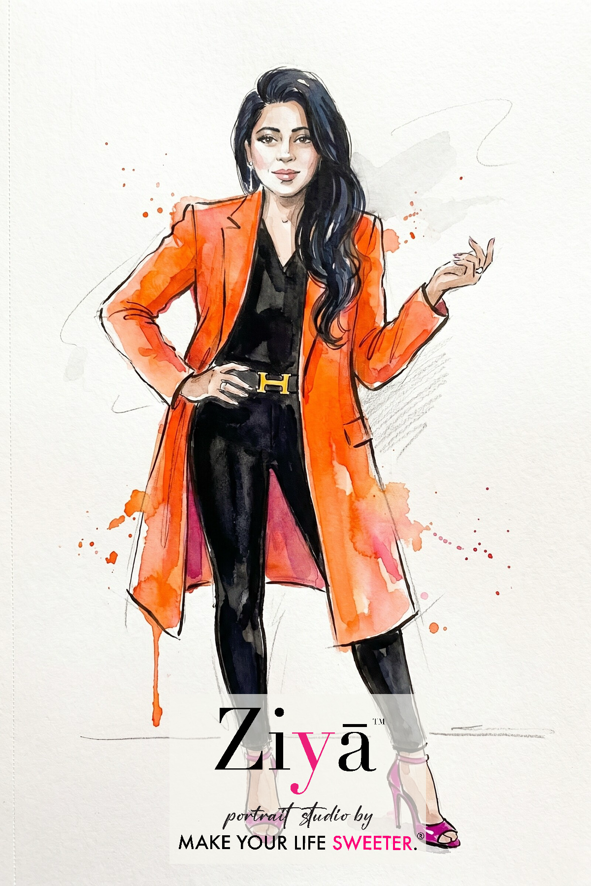 MAKE YOUR LIFE SWEETER - ZIYA AI Watercolor Portrait Experience - THE KNOT GALA - photo_1780350372.png
