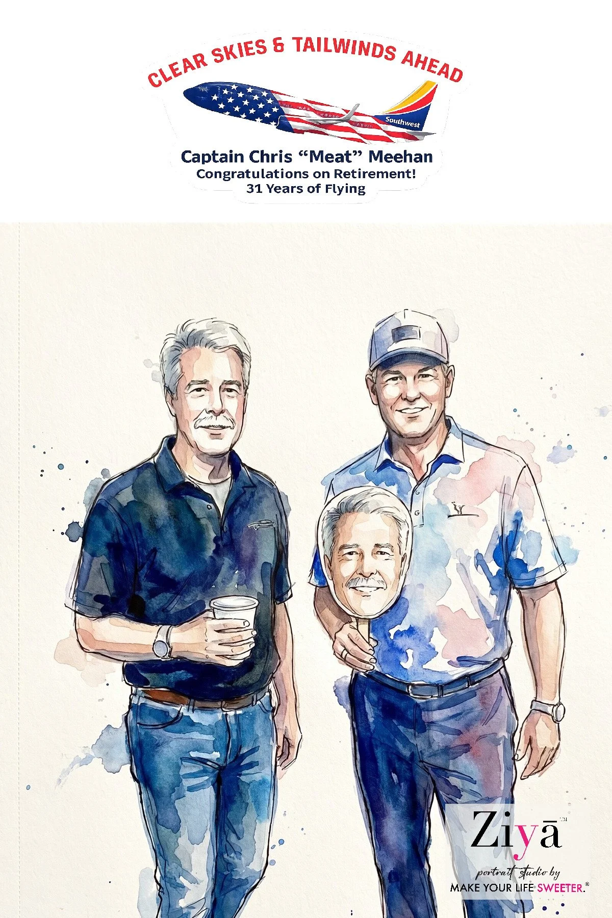 MAKE YOUR LIFE SWEETER - ZIYĀ AI Watercolor Portrait Experience - chris meehan retirement1781135234_88.jpg