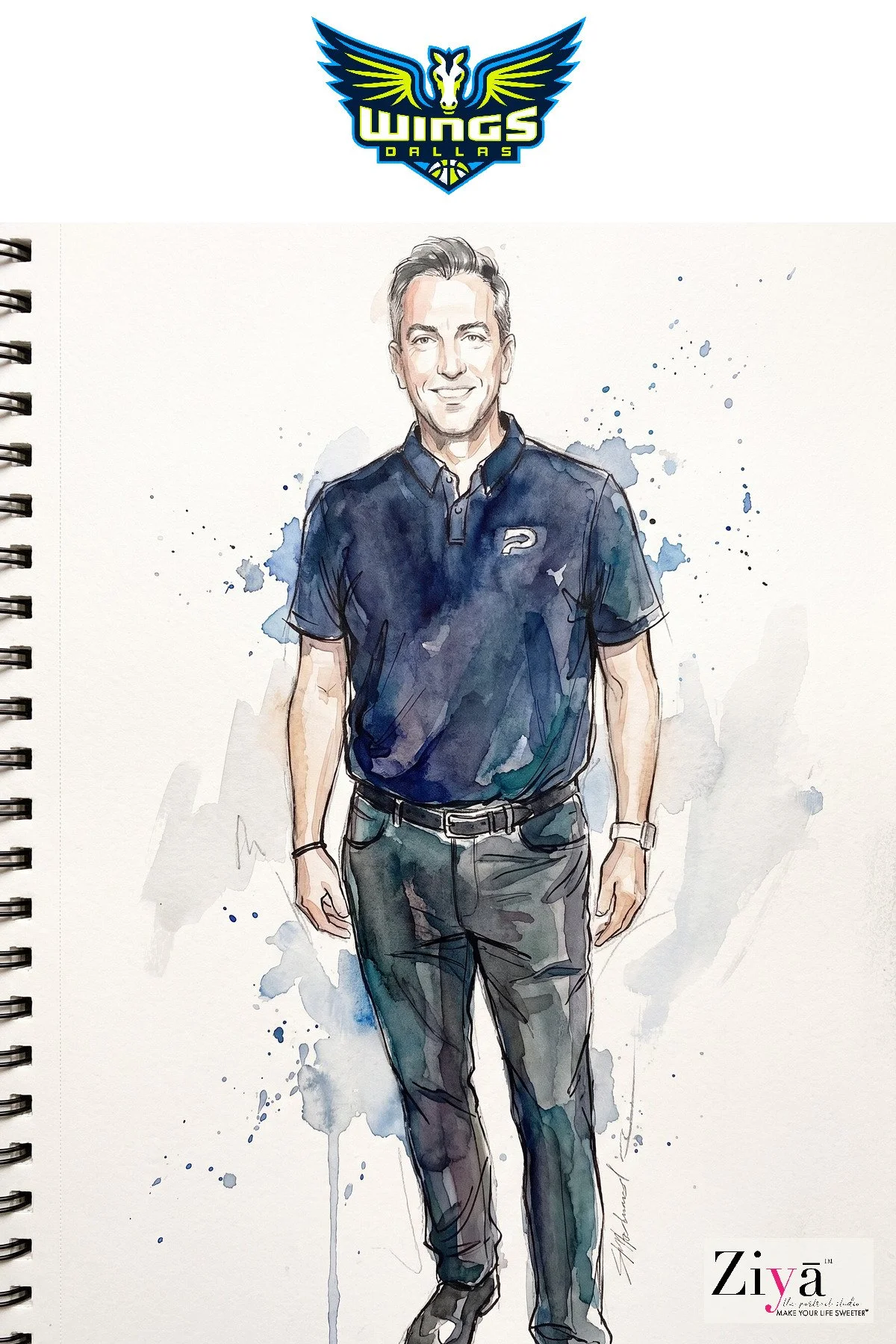 MAKE YOUR LIFE SWEETER - ZIYĀ AI Watercolor Portrait Experience - DALLAS WINGS WATERCOLOR - 1787264198_11.jpg