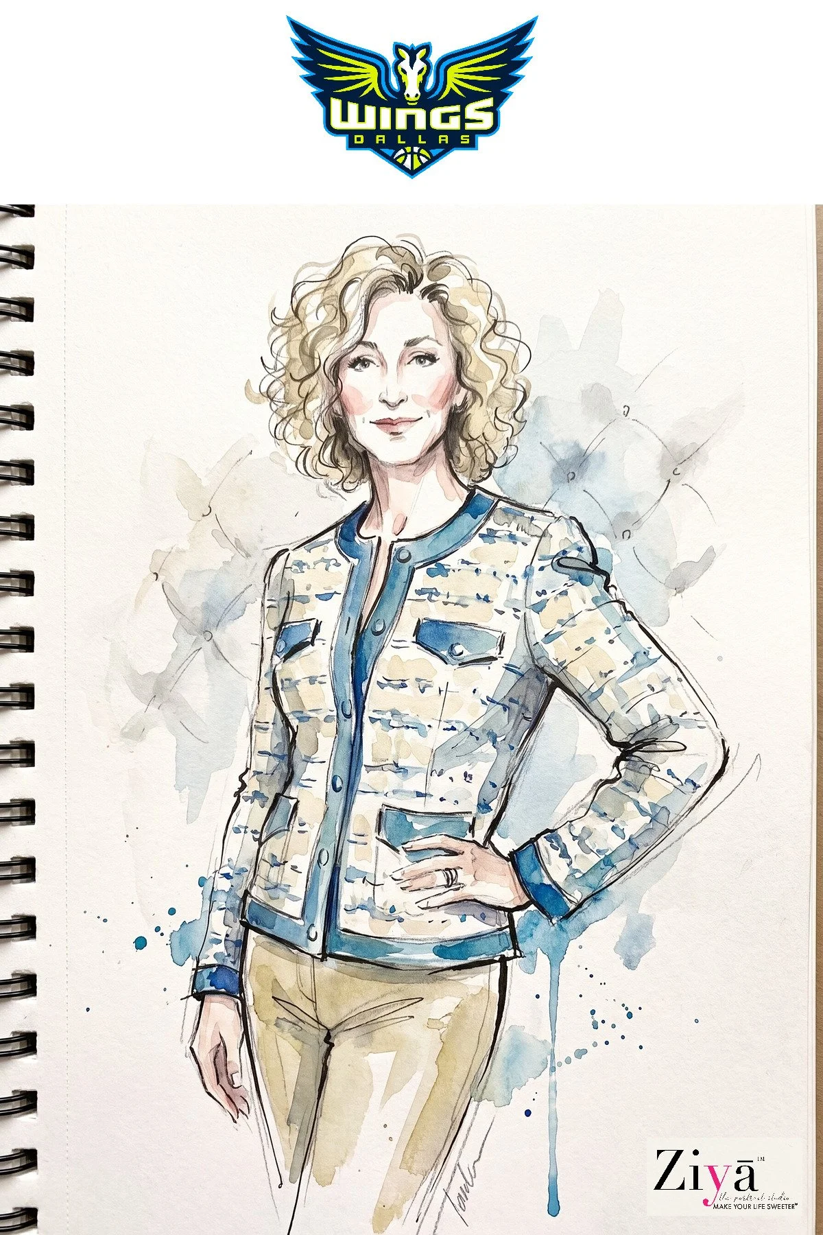 MAKE YOUR LIFE SWEETER - ZIYĀ AI Watercolor Portrait Experience - DALLAS WINGS WATERCOLOR - 1787266360_29.jpg