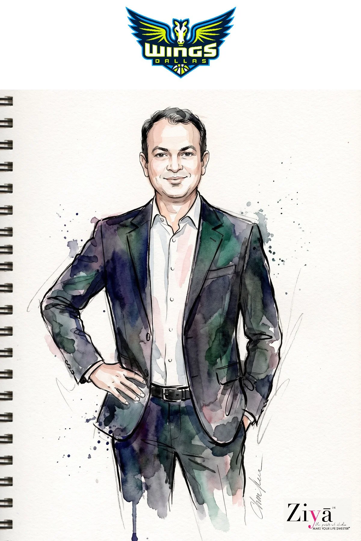 MAKE YOUR LIFE SWEETER - ZIYĀ AI Watercolor Portrait Experience - DALLAS WINGS WATERCOLOR - 1787268285_32.jpg
