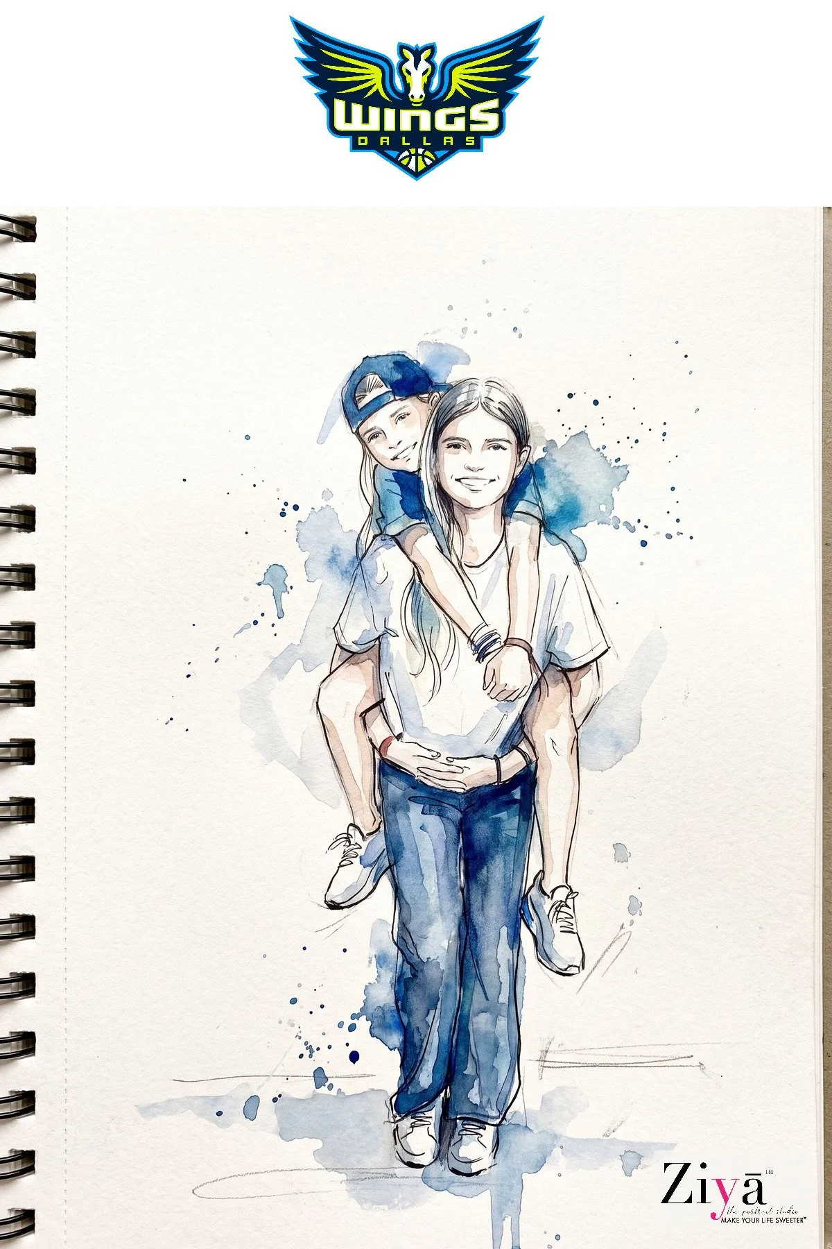 MAKE YOUR LIFE SWEETER - ZIYĀ AI Watercolor Portrait Experience - DALLAS WINGS WATERCOLOR - 1787270599_47.jpg