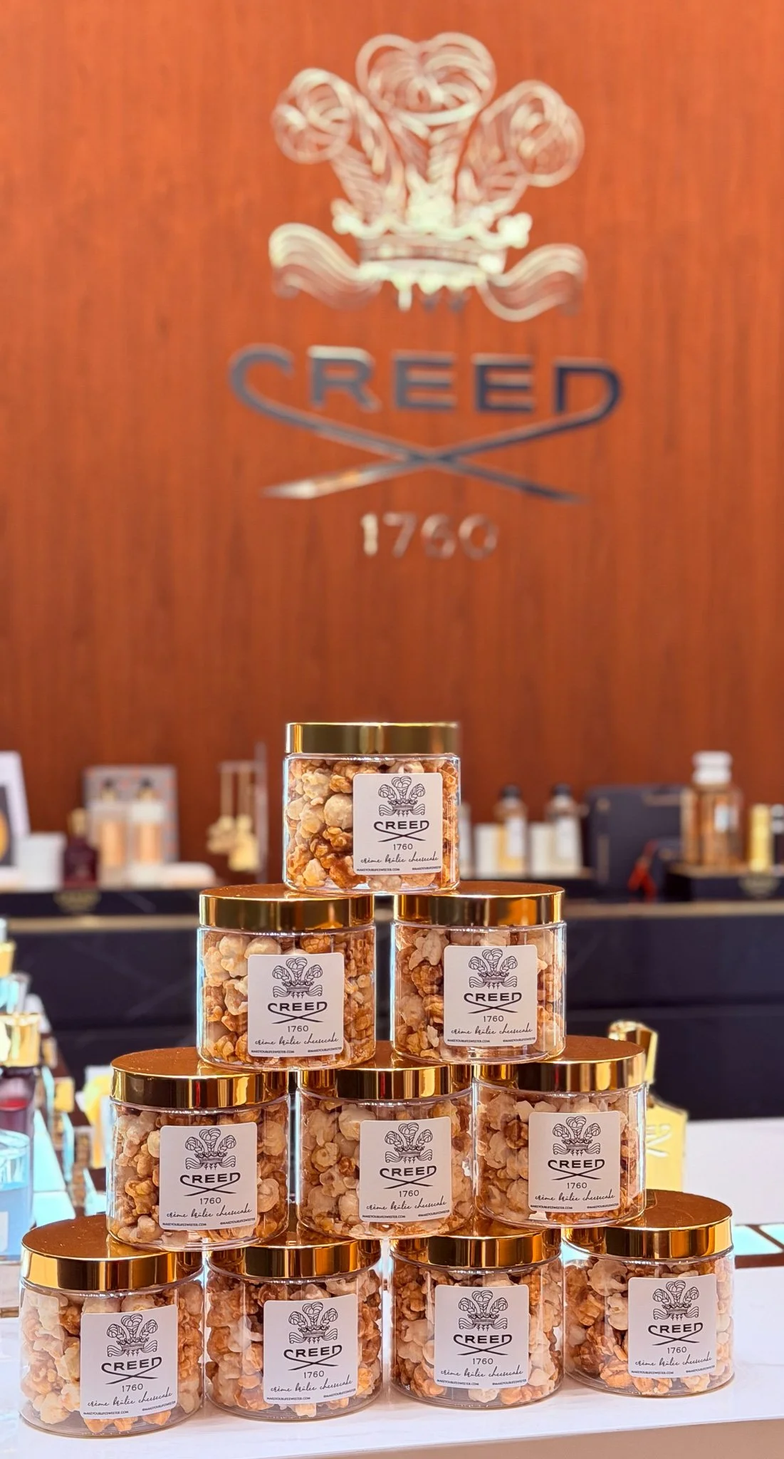 Hotpoppin® Gourmet Crème Brûleé Cheesecake Popcorn Mod Jars - Make Your Life Sweeter