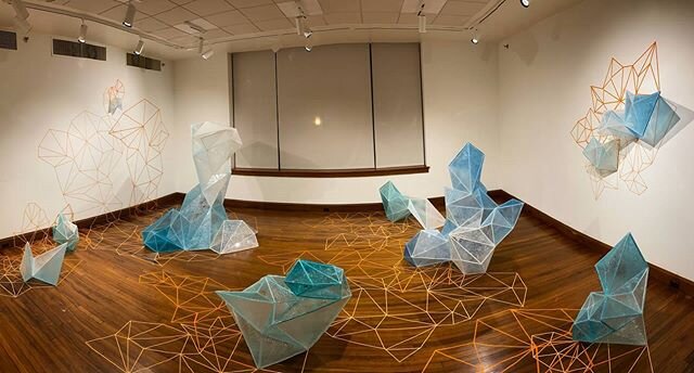 Deinstalled Shifting Densities, detail shots to follow. Thanks @jbs_bonsackgallery !