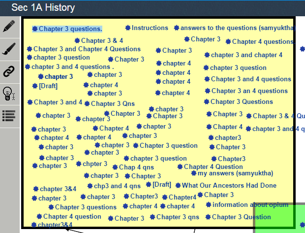 Fig. 1. Students' questions regarding the syllabus posted on KF.