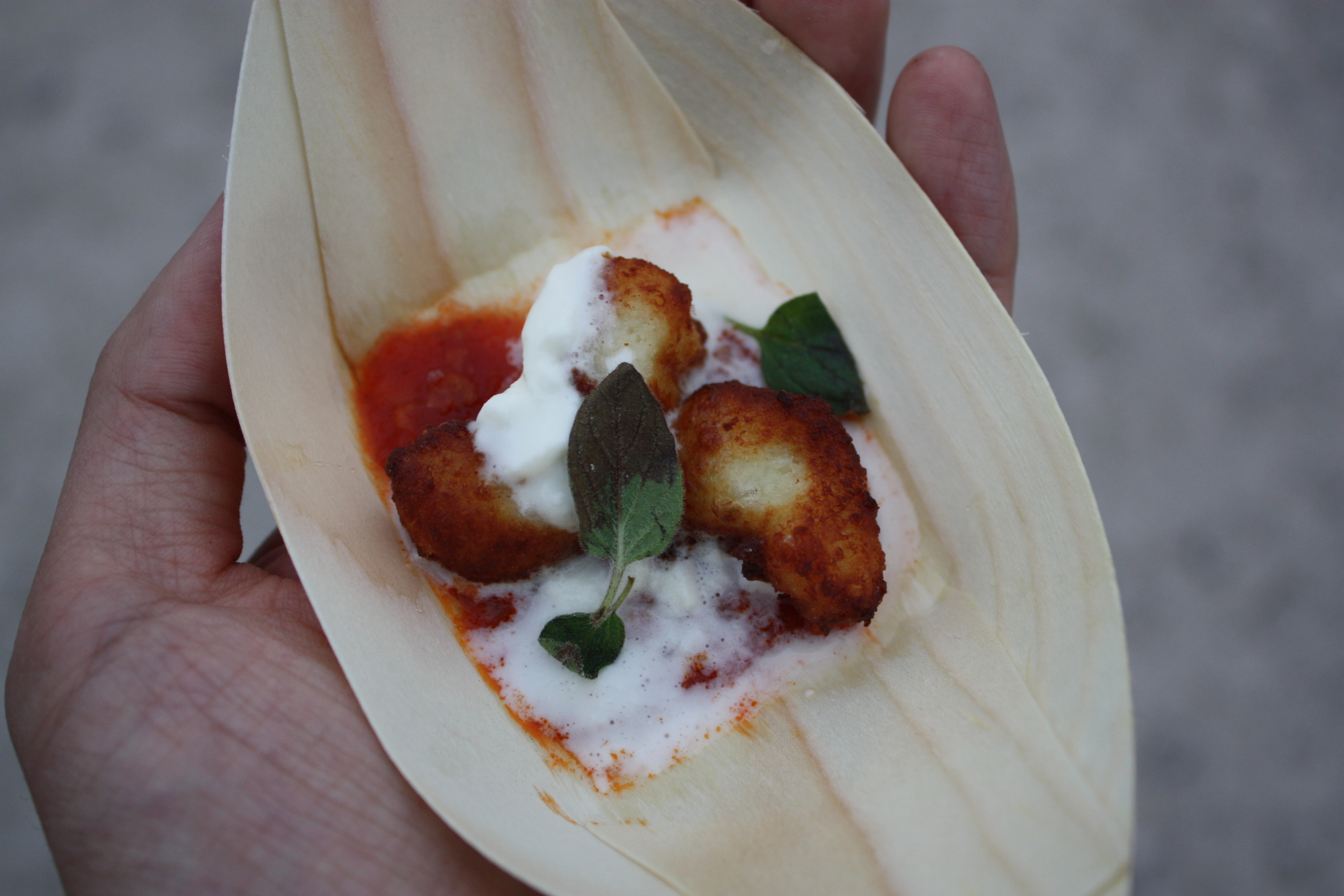 Gnocchi Fritti - House Made Gnocchi, Deep Fried, Topped with Marinara Sauce
