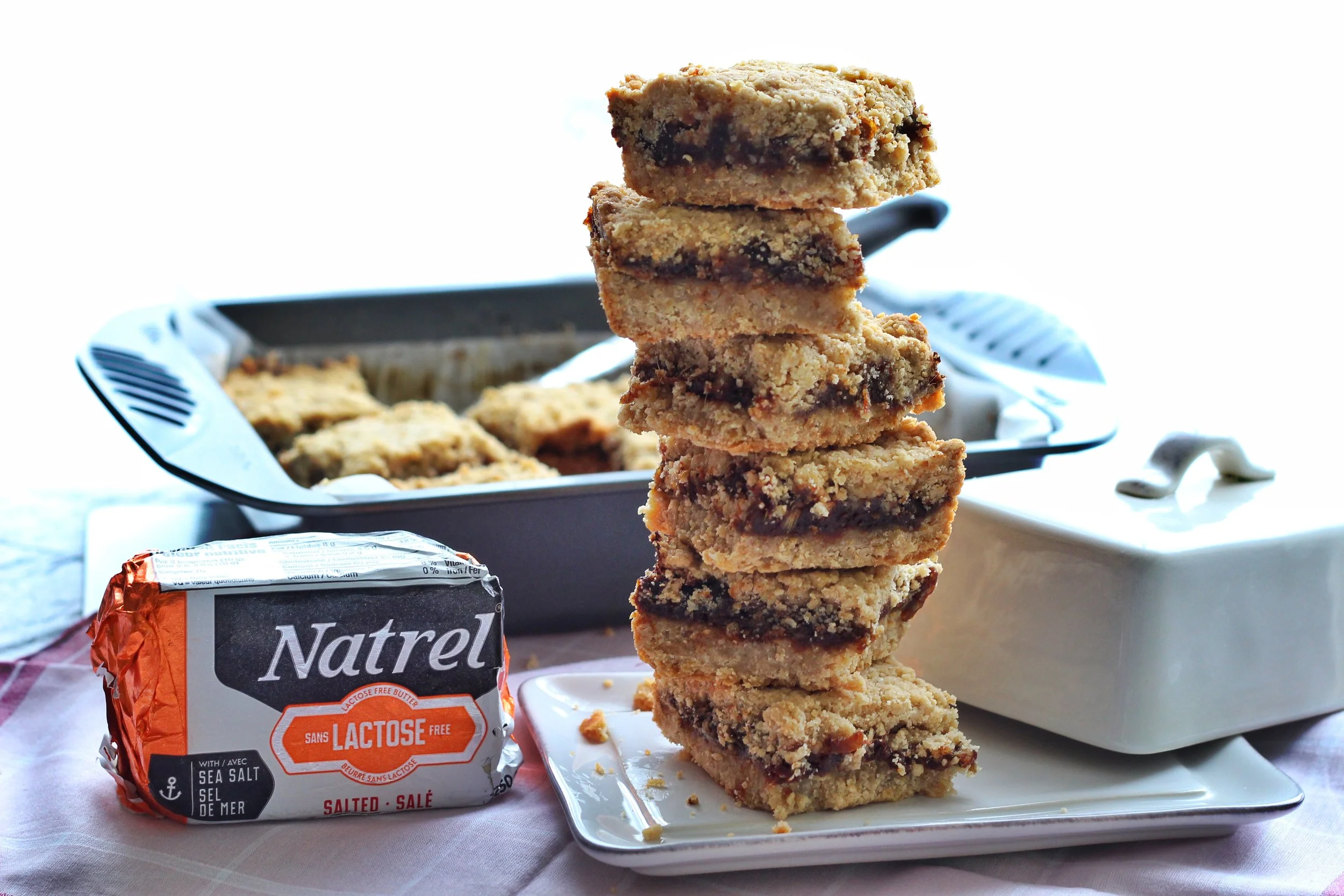 Natrel's New Lactose-Free/Organic Butter - Date Squares Recipe