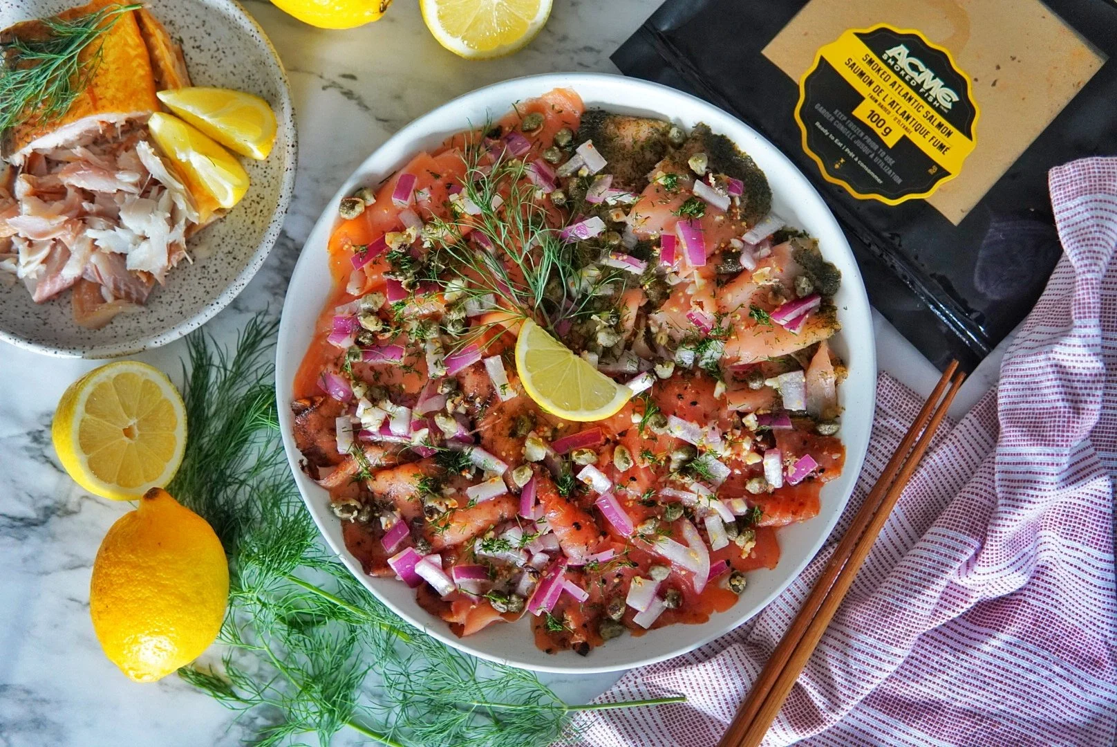 Smoked Salmon Carpaccio Using Acme Smoked Fish - A Brooklyn Staple