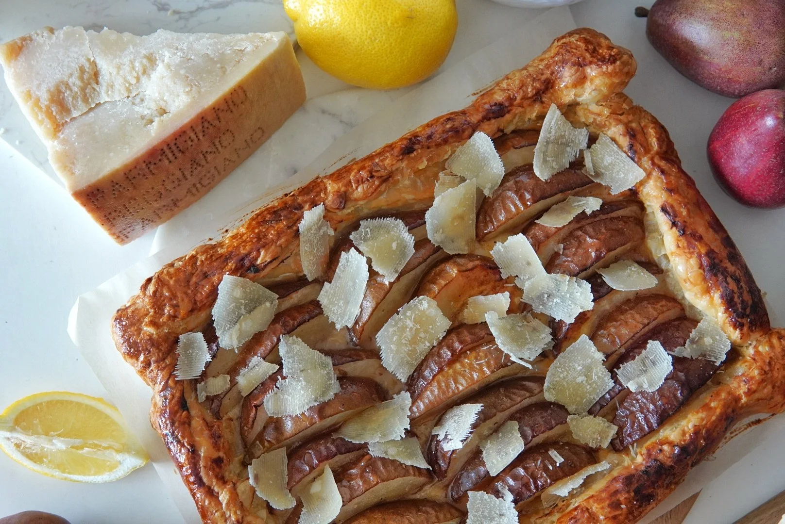 Uncovering the Versatility of Parmigiano Reggiano with a Pear and Honey Tart Dessert Recipe!