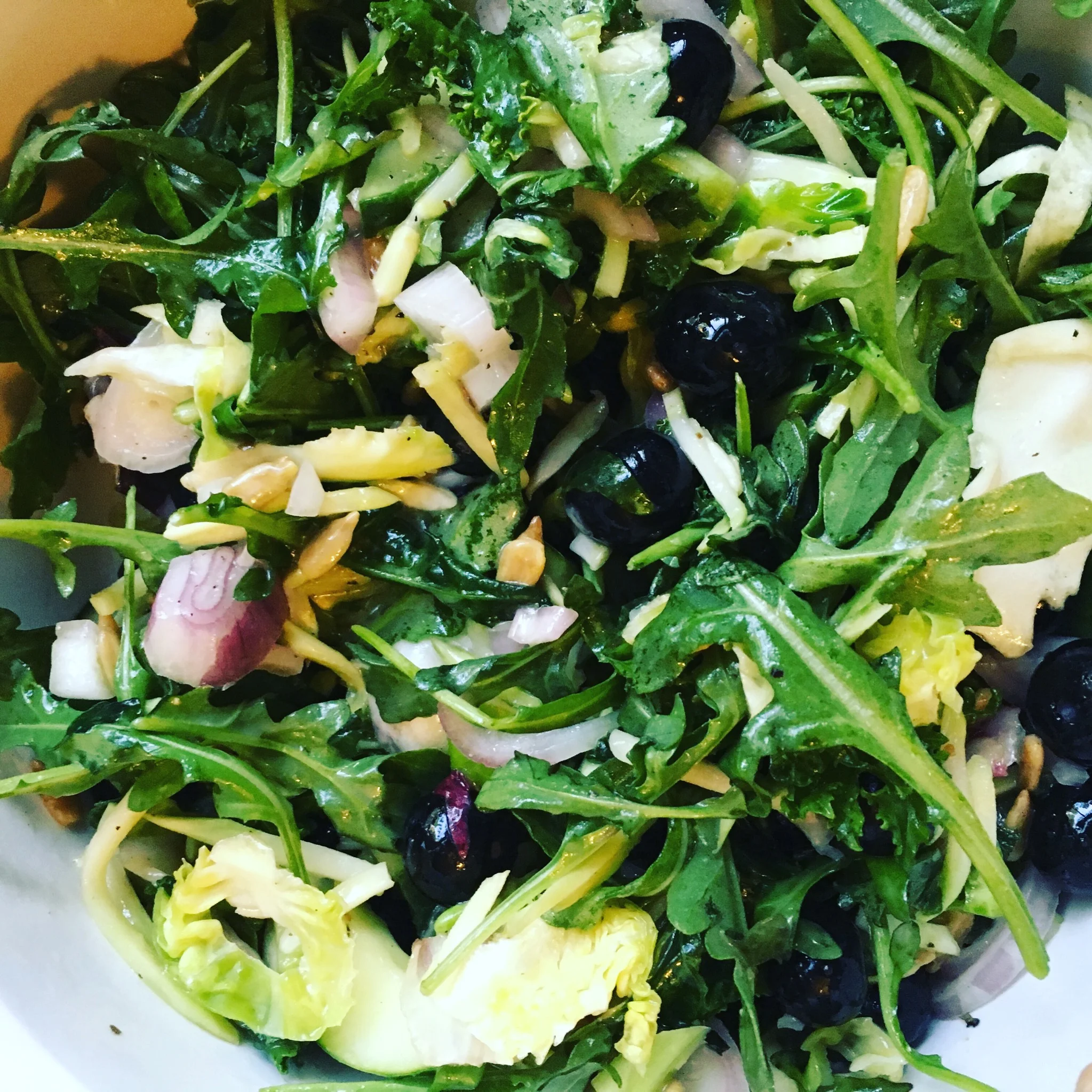 Lemon Blueberry Arugula Salad