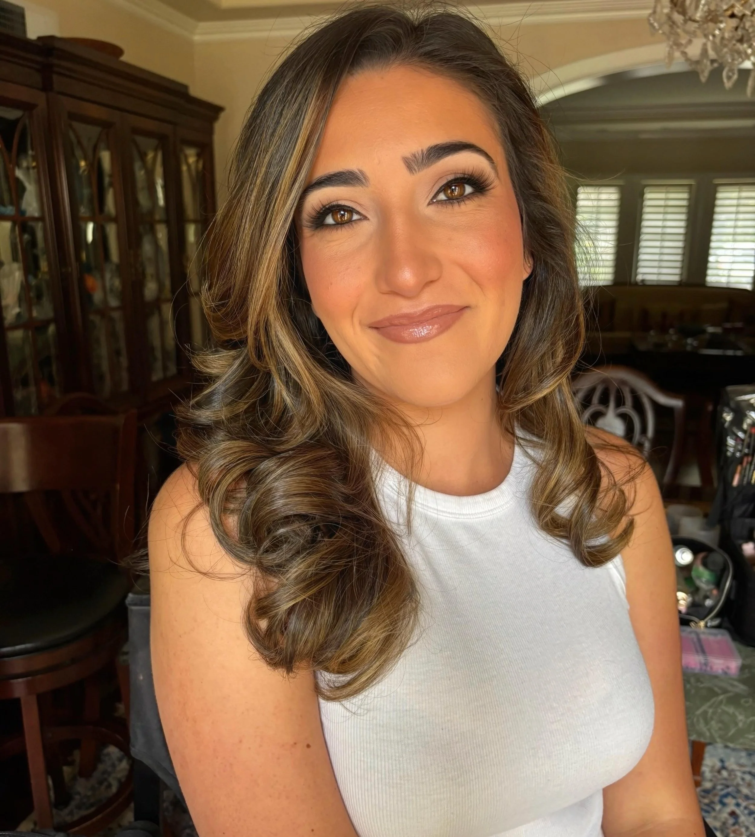 Some fun matte glam for an engagement party yesterday 🤍