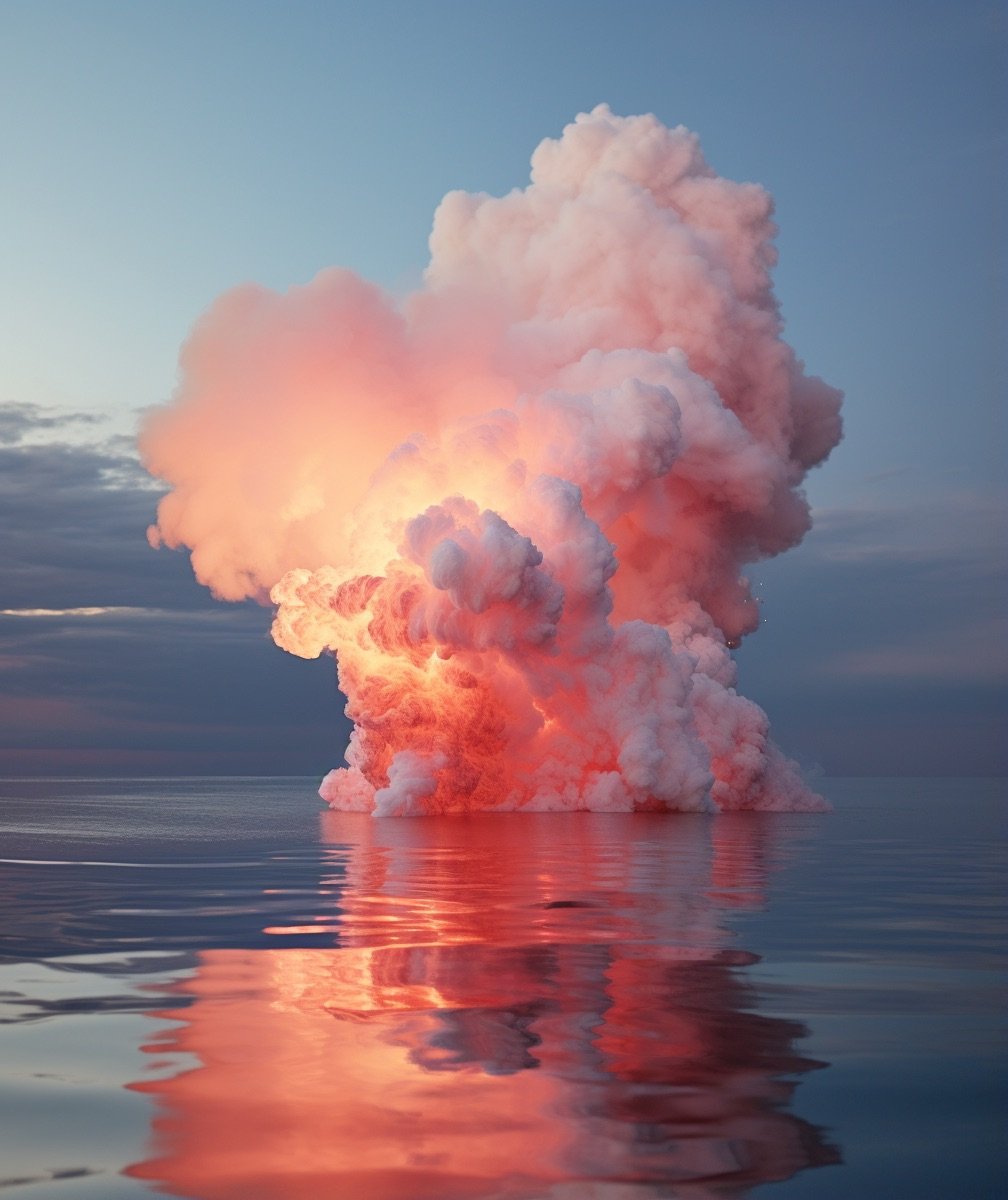 aether8lab_a_small_steaming_cloud_floating_over_the_water_in_th_ef8673f0-e75e-408c-b7a6-67b2f5fb006e.jpeg