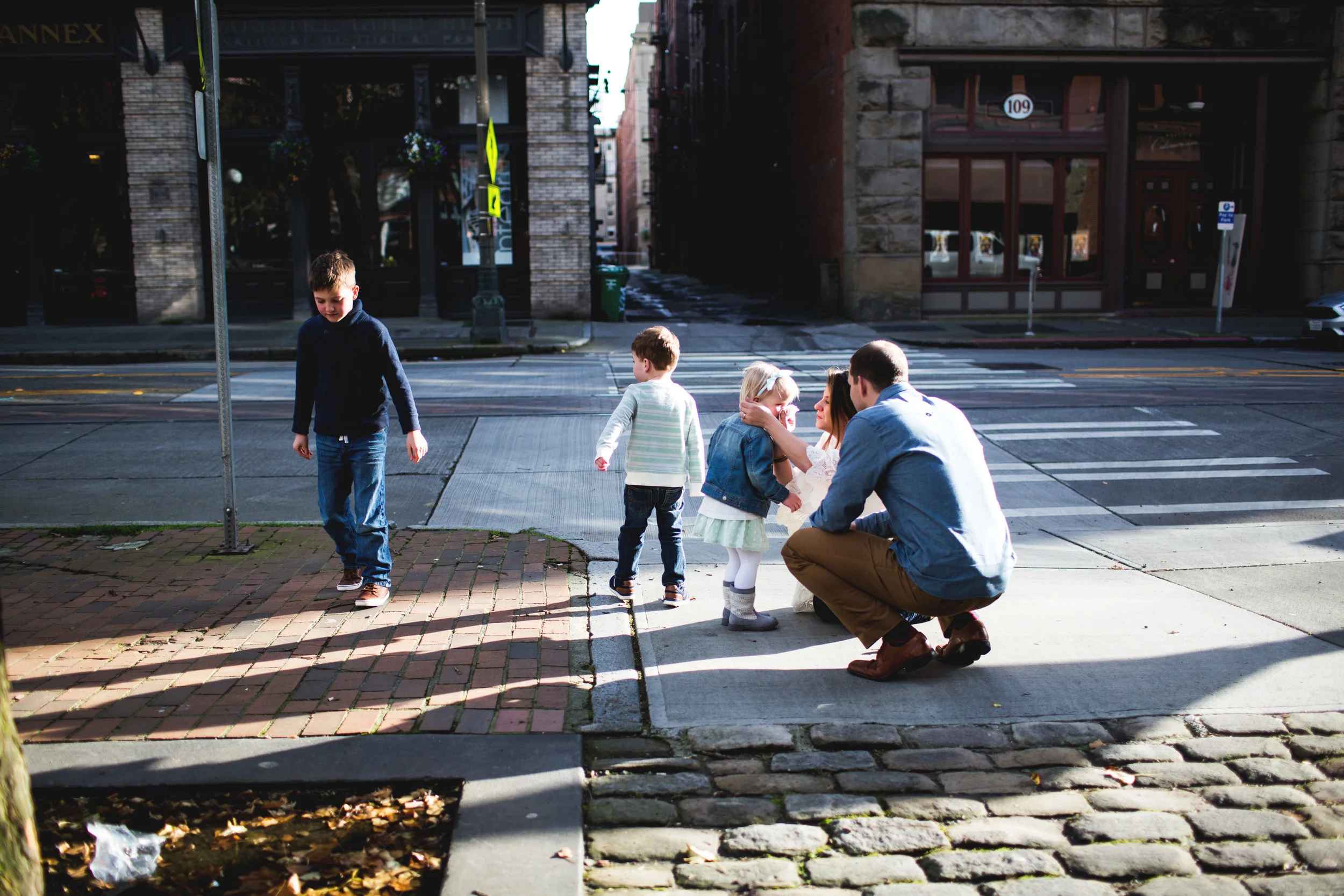 All Footnote images by the amazing Elena S. Blair - photo above is me cleaning up my daughters's mid-session nose bleed. This was also just moments before my son barfed all over the ally. I've seen and experienced A LOT! From one parent to another, we got this. 