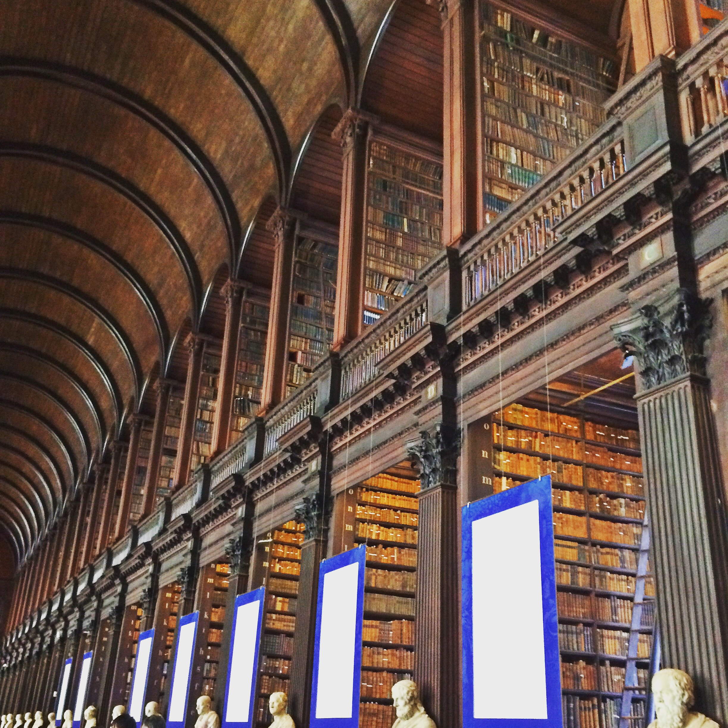 The Trinity College Library in Dublin, Ireland (March 2015).
