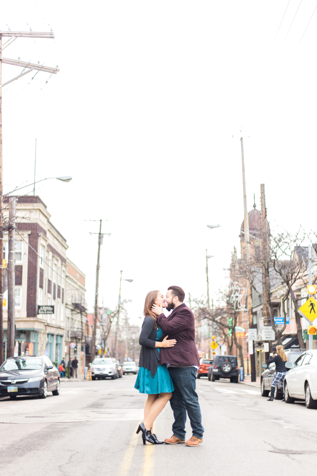 Little Italy and Cleveland Cultural Gardens Engagement Session by Cleveland Wedding Photographer Matt Erickson Photography