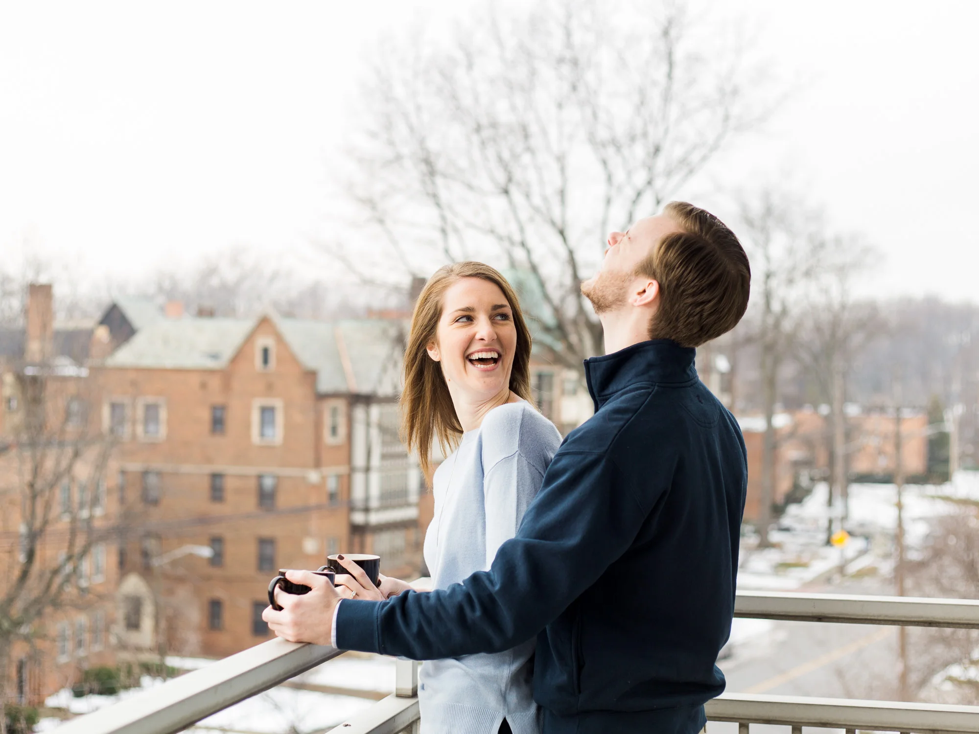 In Home Engagement Session by Cleveland Wedding Photographer Matt Erickson Photography
