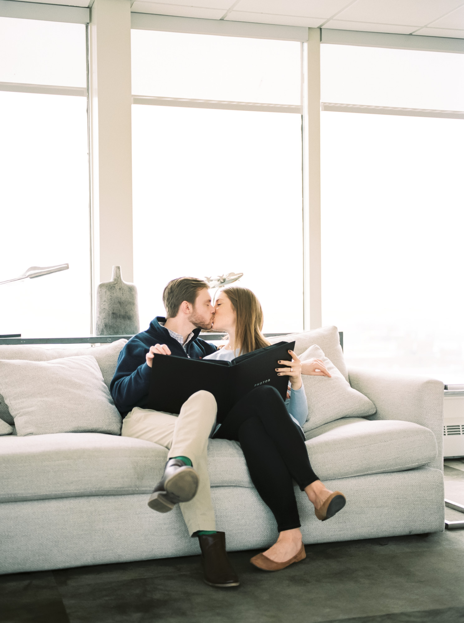 In Home Engagement Session by Cleveland Wedding Photographer Matt Erickson Photography