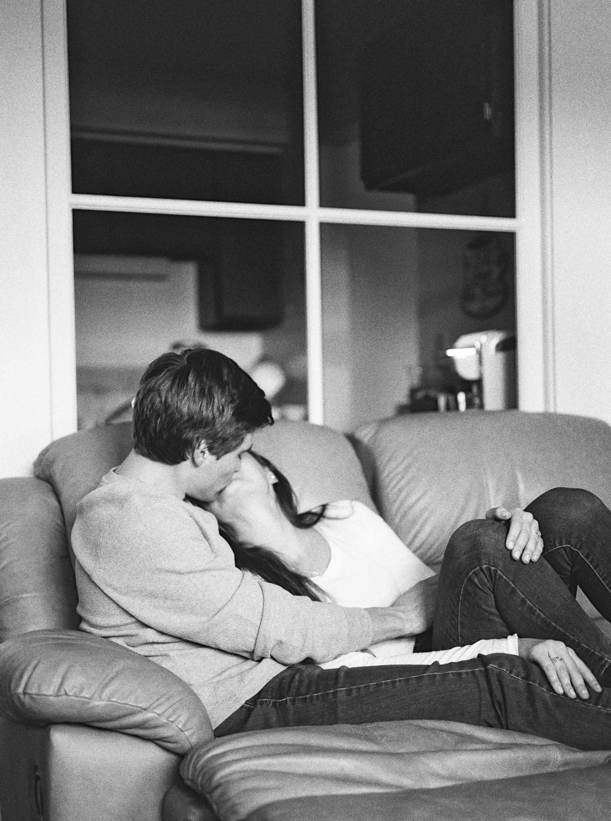 Intimate Engagement Photos At Home by Cleveland Wedding Photographer Matt Erickson Photography