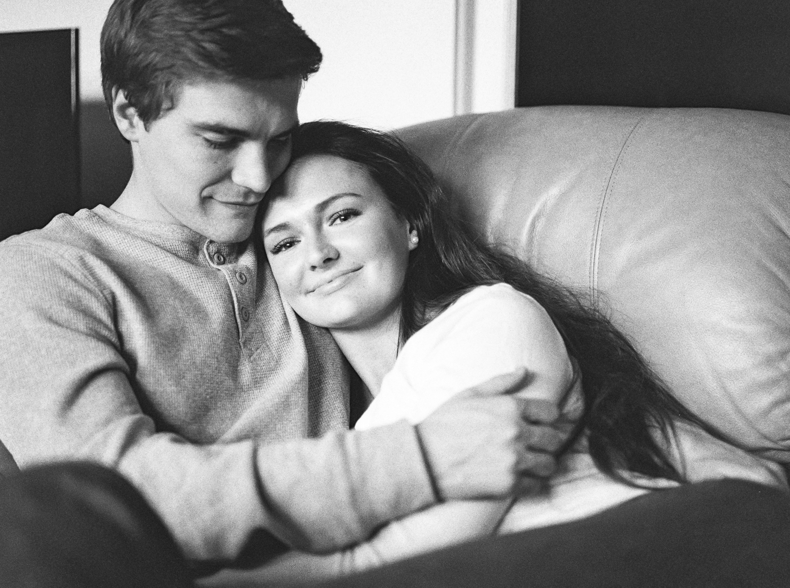 Intimate Engagement Photos At Home by Cleveland Wedding Photographer Matt Erickson Photography