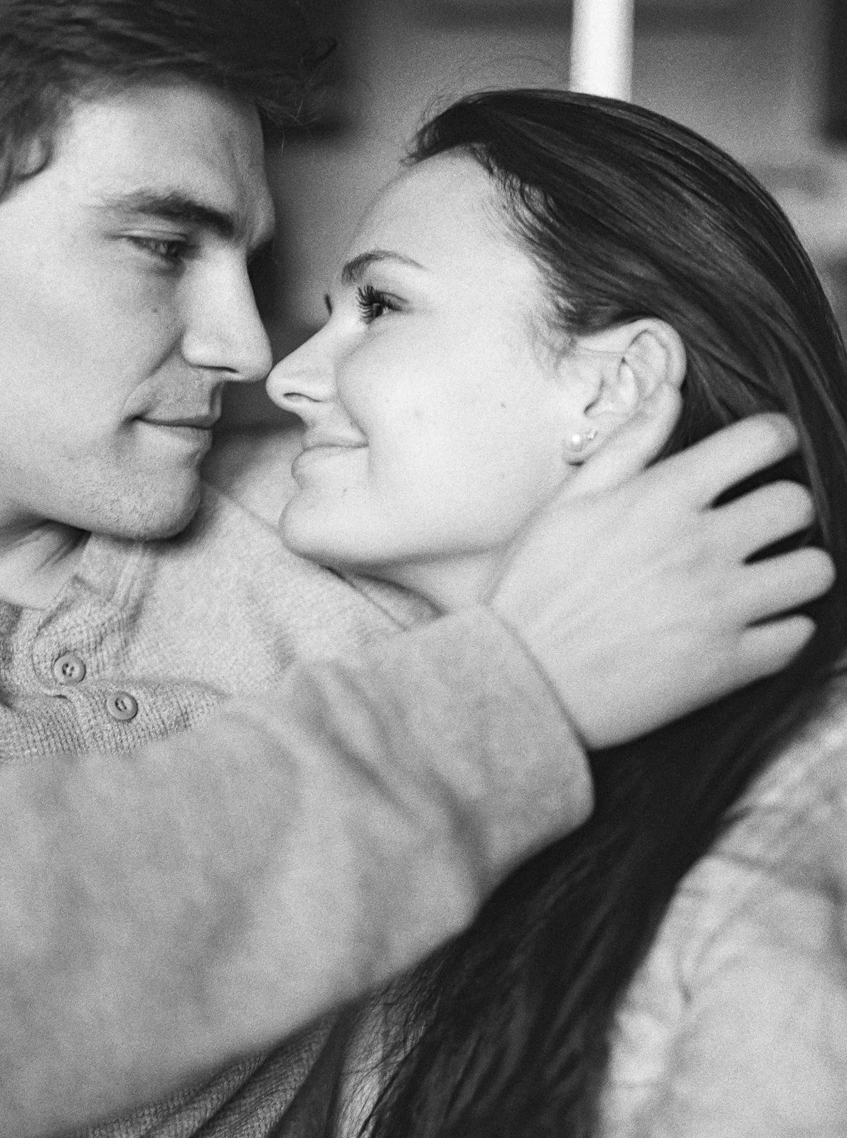Intimate Engagement Photos At Home by Cleveland Wedding Photographer Matt Erickson Photography
