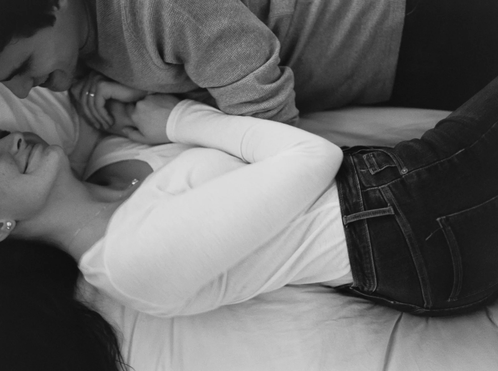 Intimate Engagement Photos At Home by Cleveland Wedding Photographer Matt Erickson Photography