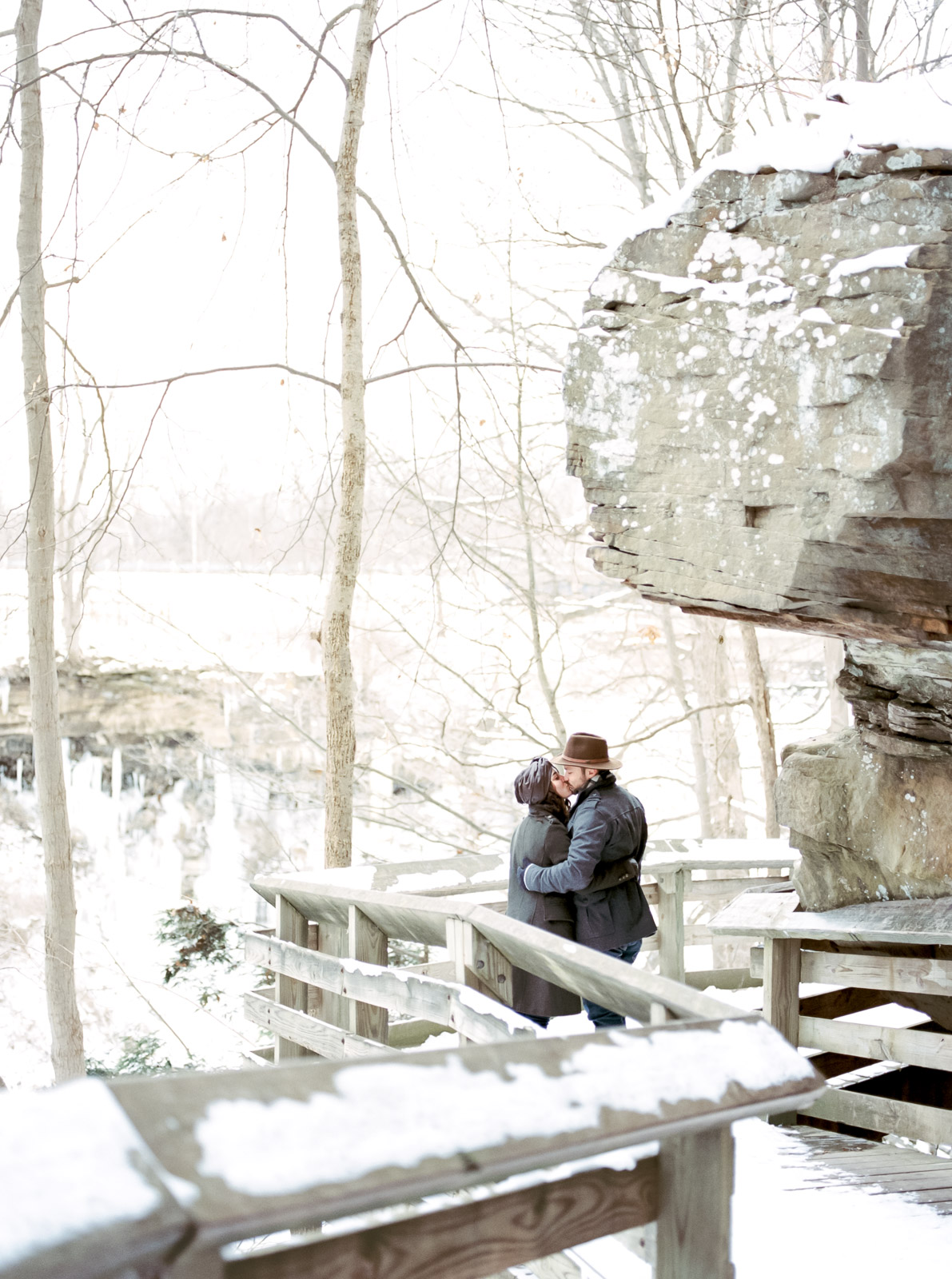 Frozen Brandywine Falls Photos by Cleveland Wedding Photographer Matt Erickson Photography