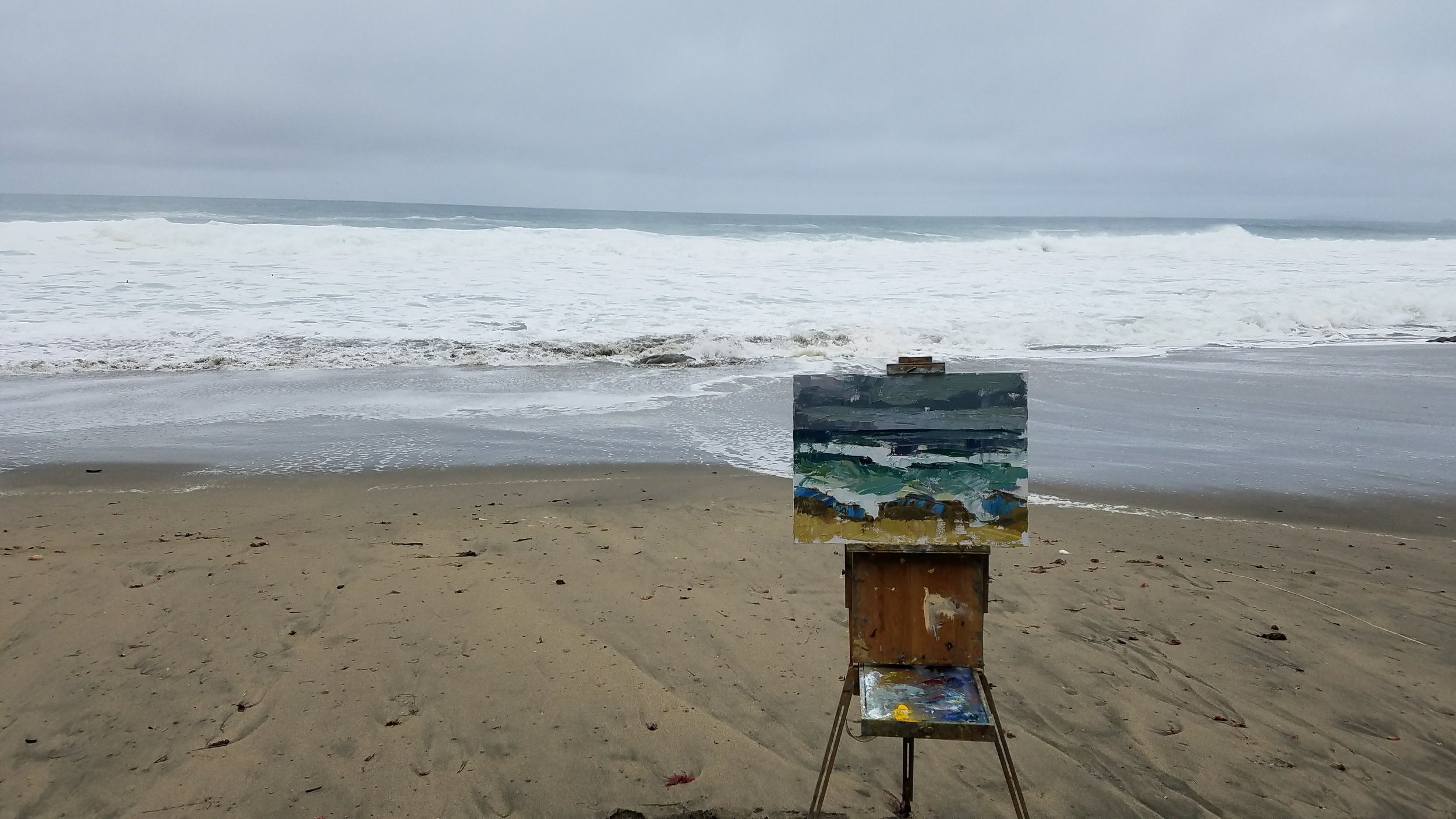  but mostly...I have been painting by the ocean, attempting to understand and capture a piece of its power... 