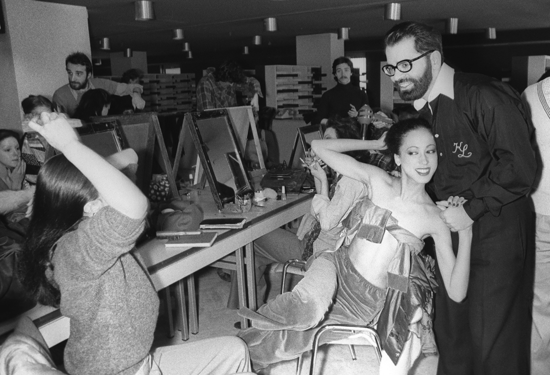 Karl Lagerfeld and Pat Cleveland, 1975