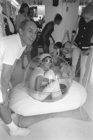 Andre Courreges and his wife Coqueline, 1969