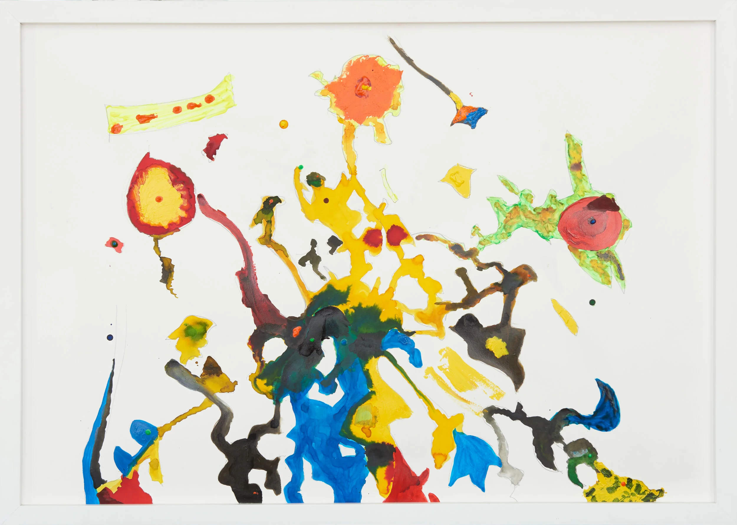 JiGen #3, watercolour & acrylic on paper, 105x75 cm