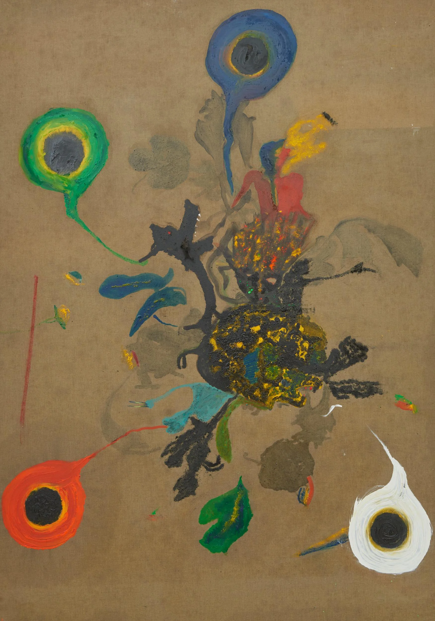 JiGen #18, oil & pigments & marble powder on canvas, 115x165 cm