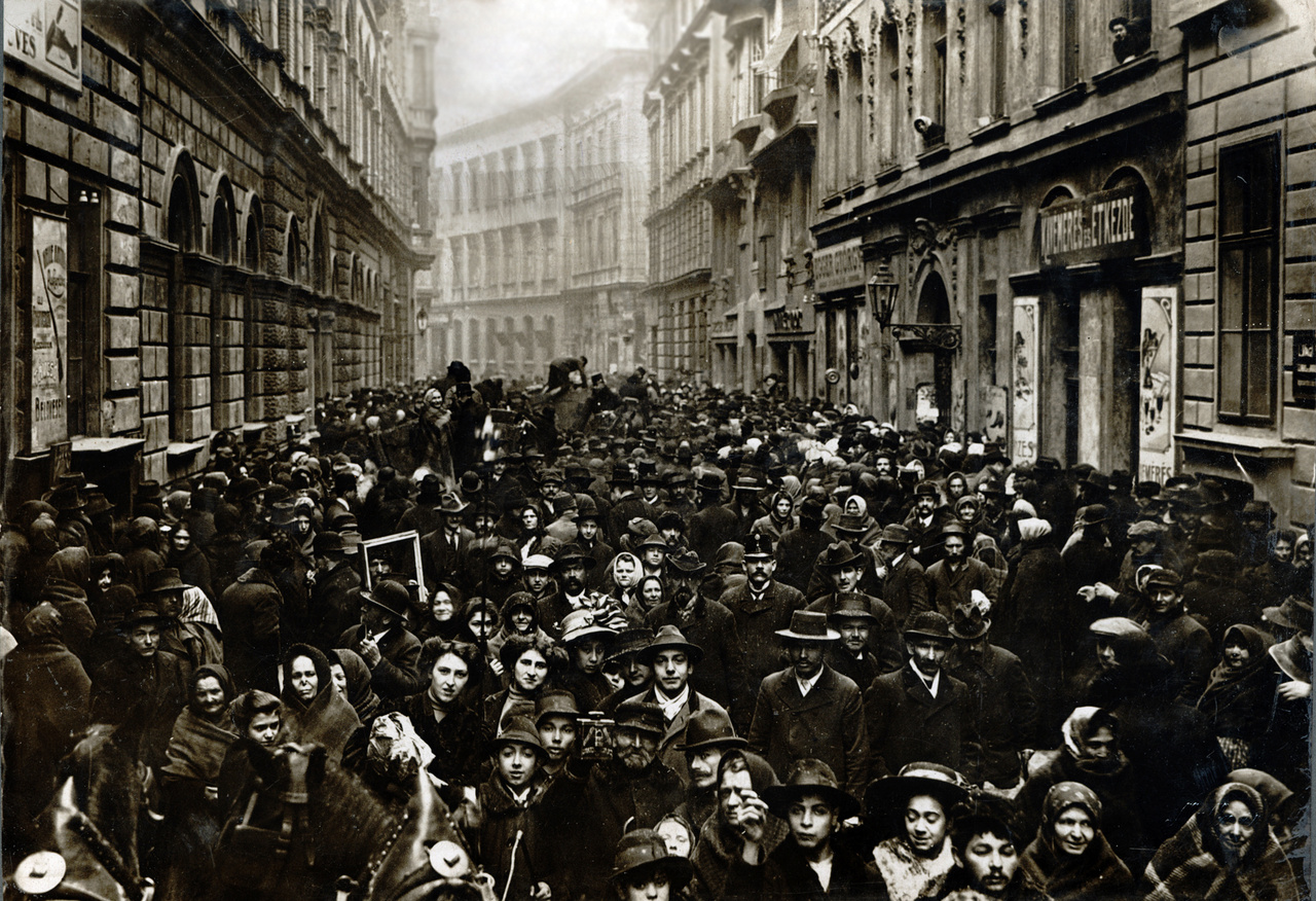 Jewish Street Celebration, 1911, János Müllner, collection of the Kiscelli Museum