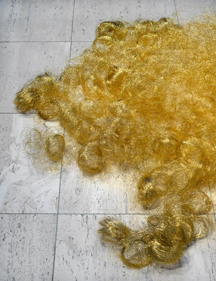 One Bar of Gold, Yarn (Rolled and then Unrolled)
