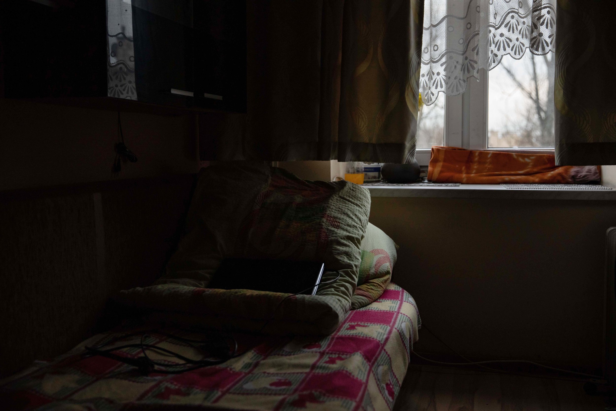 WARSAW • Windows in the apartment were replaced a few years ago but are poorly fitted. To protect themselves against cold, the family uses towels to block the draughts and cotton to stuff gaps.