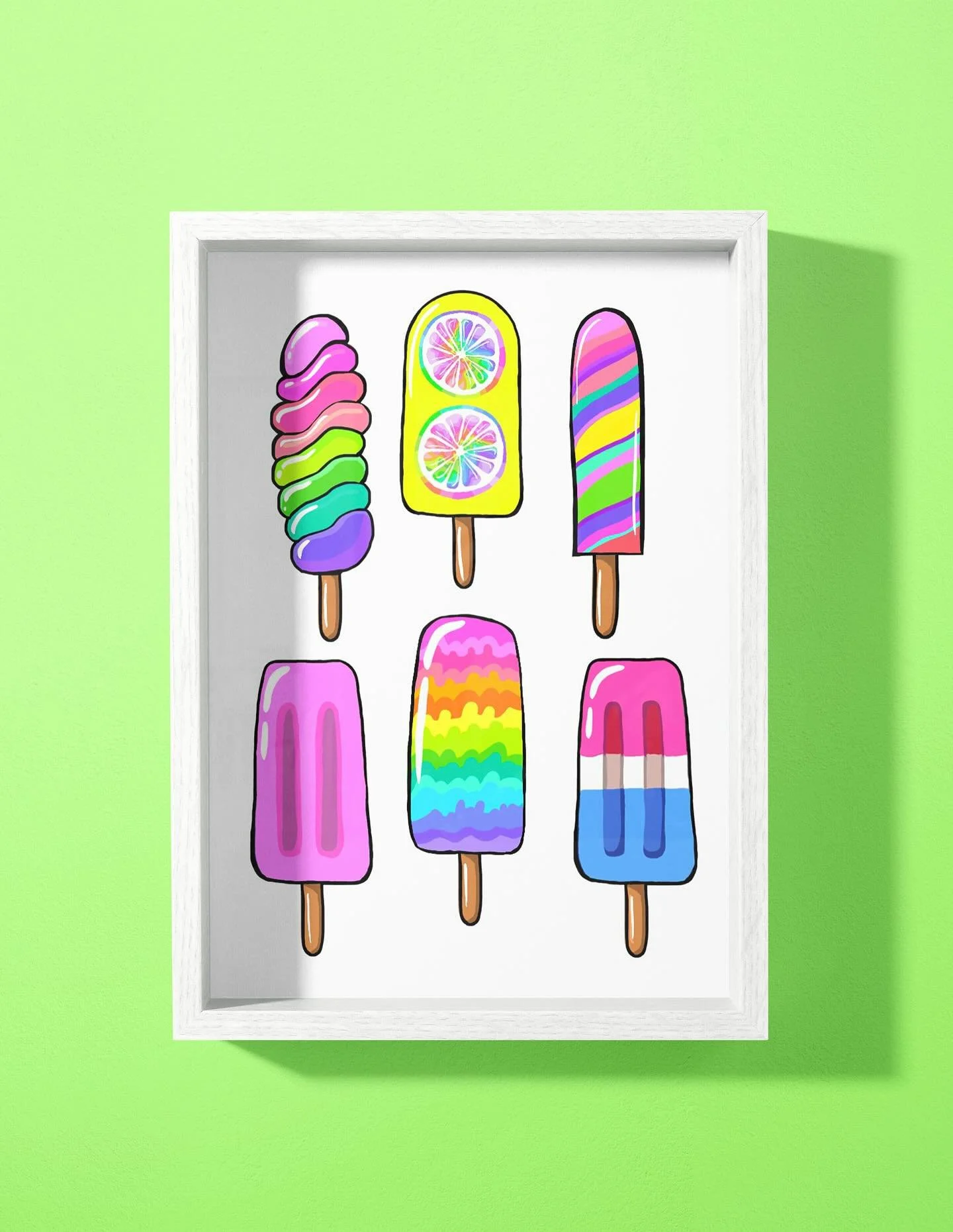 A popsicle parade of joy! 🍦🎨🌈🩷✨
Now serving: one delicious dose of color✨

#PopsicleArt
#RainbowTreats
#ColorfulVibes
#SweetSuite
#SummerOnAStick
#WhimsicalWallArt
#IcePopInspo
#HappyArtPrints
#KatieConleyArt
#BrightAndBold
#FrostyFun
#PlayfulDec