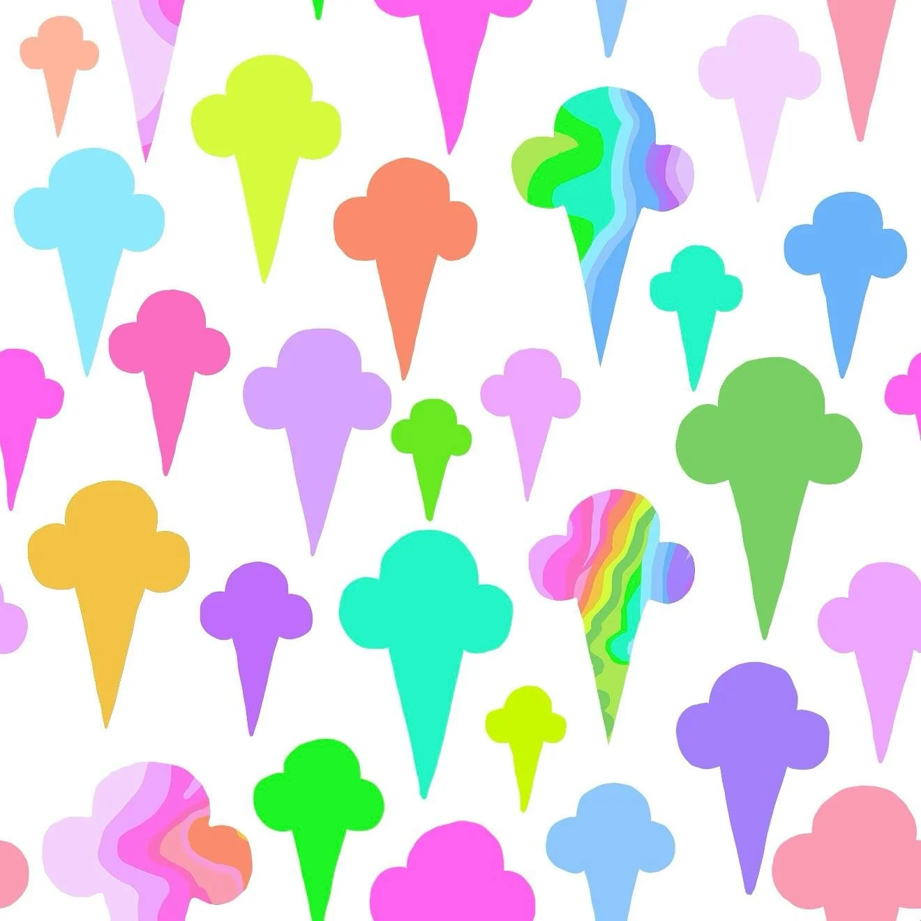 Surface design that drips with personality (and maybe rainbow sherbet)! Proof that playful motifs + good color theory = a sweet combo 🎨🍦💕🌈✨

#SurfaceDesign #PatternDesign #PrintAndPattern #SurfacePatternDesign #PatternObsession #PatternPlay #Make