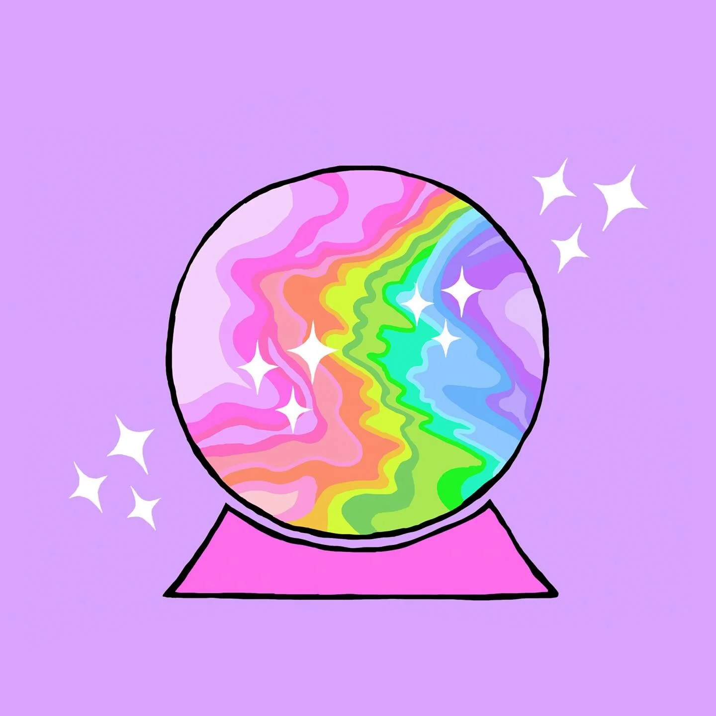 The future looks bright&hellip; and a little bit rainbow. Here&rsquo;s to trusting your magic, following your color, and seeing what beautiful things unfold. 💫🌈🔮🩷✨

#KatieConleyArt #ColorfulLiving #IntentionalArt #CreativeMagic #TrustTheProcess