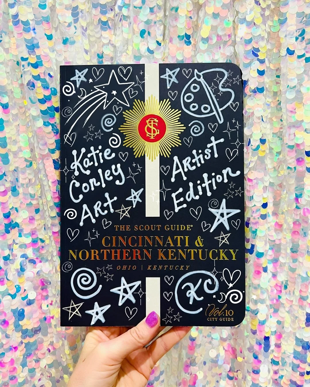 Okay NOW I&rsquo;m ready.
I wanted to wait to post until I had access to all of the photos (and trust me, they were worth the wait). ✨

Two weeks ago, we celebrated the launch of @tsgcincinnatinky Vol. 10. I had the joy of creating the artwork that s