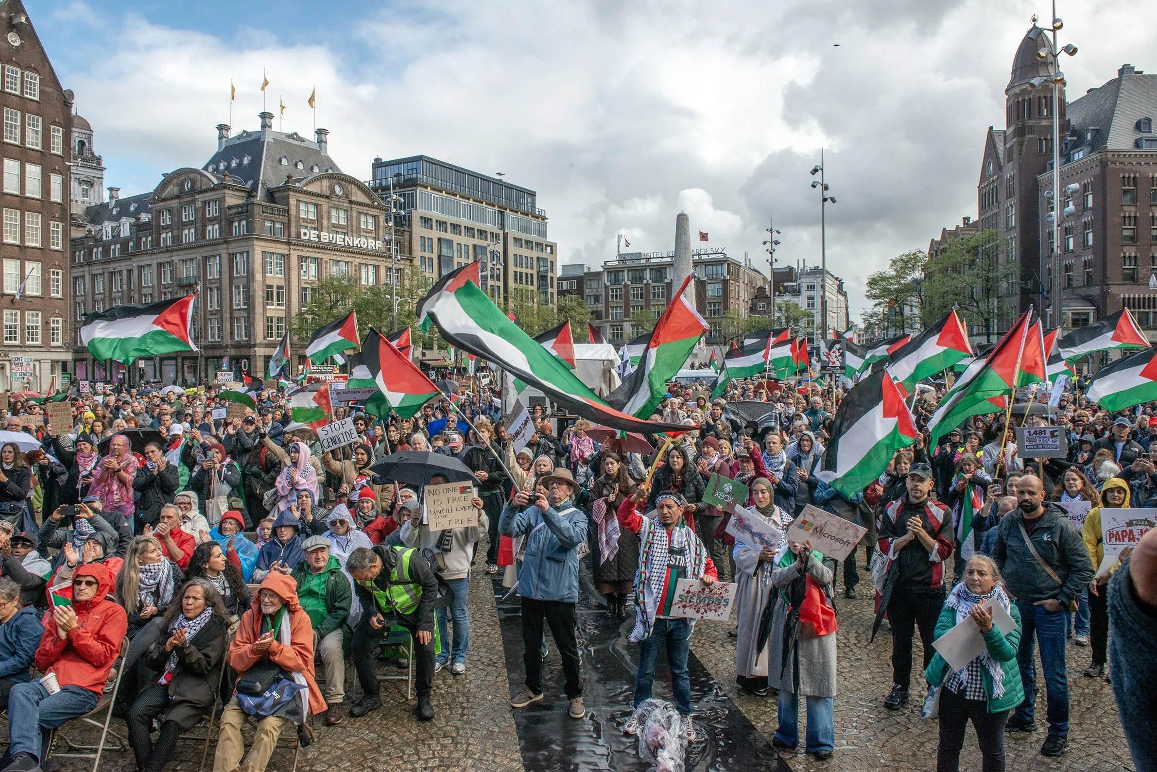 De media en het protest op de Dam afgelopen zondag