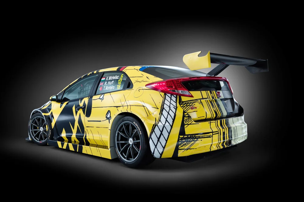 Photo A.000662 - Honda Civic Type R WTCC Art Car Jean Graton - Michel Vaillant 2016