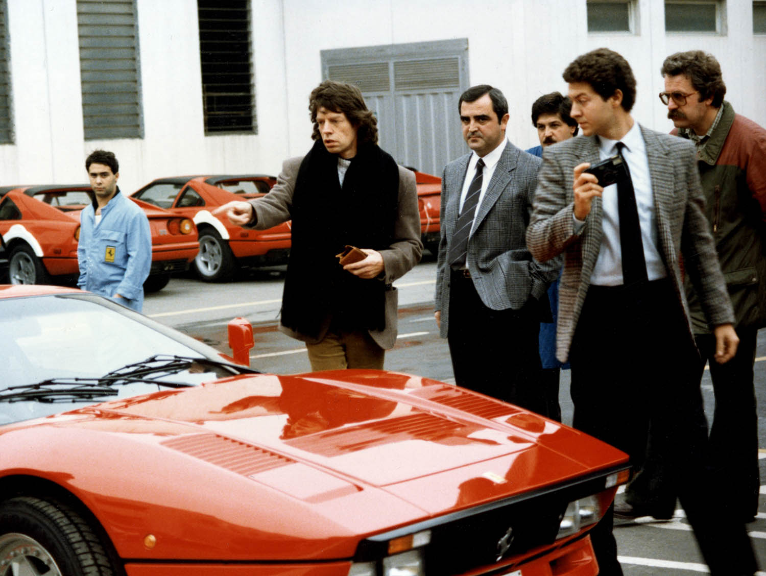 30. Visit to Ferrari - Mick Jagger, leader of the Rolling Stones, on the delivery of his GTO.jpg