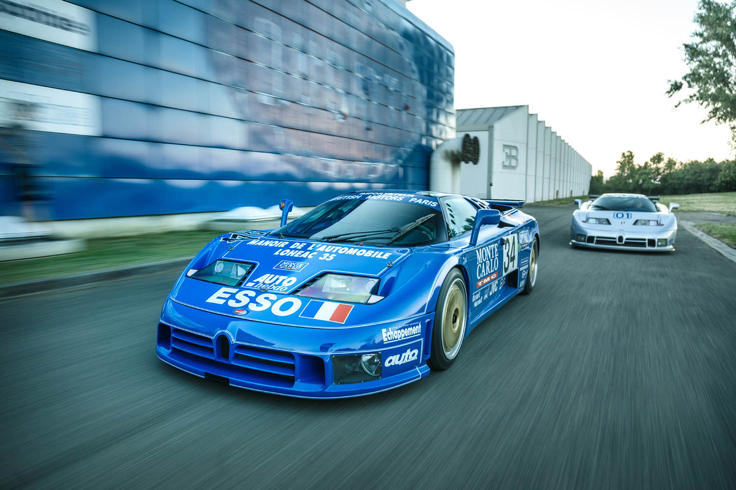 1) The only two factory-prepared racing Bugatti EB110s.jpg