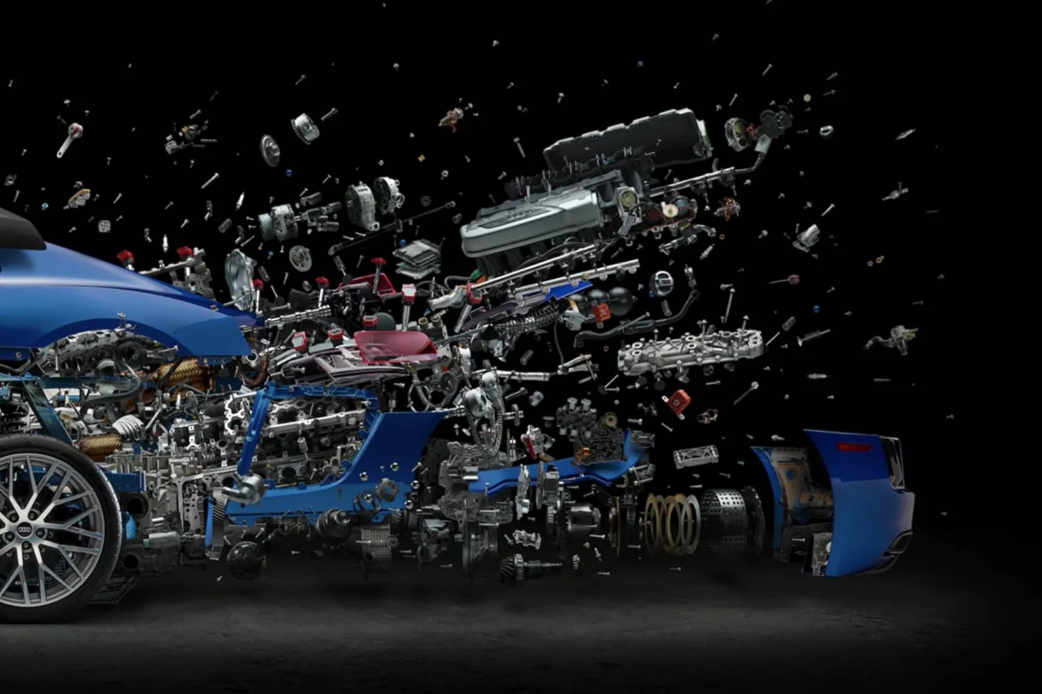 Audi R8 Disintegration Wallpaper