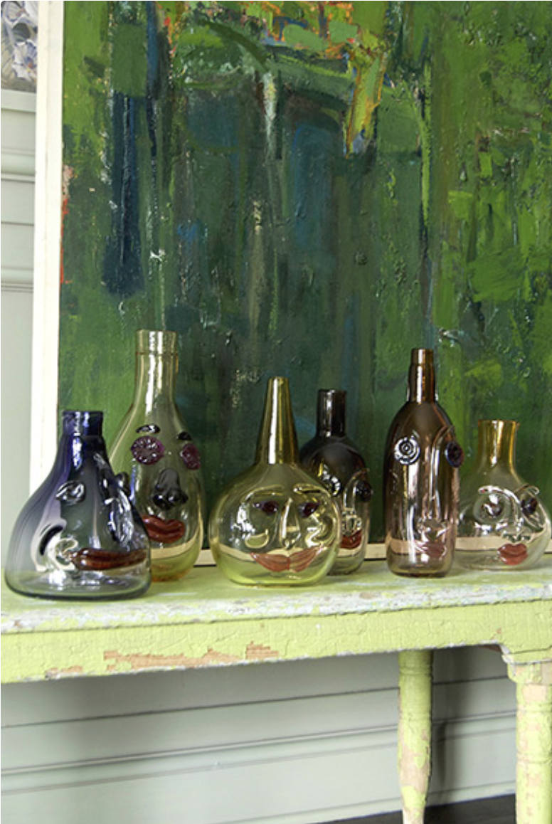 Bottle-head collection at a private residence.