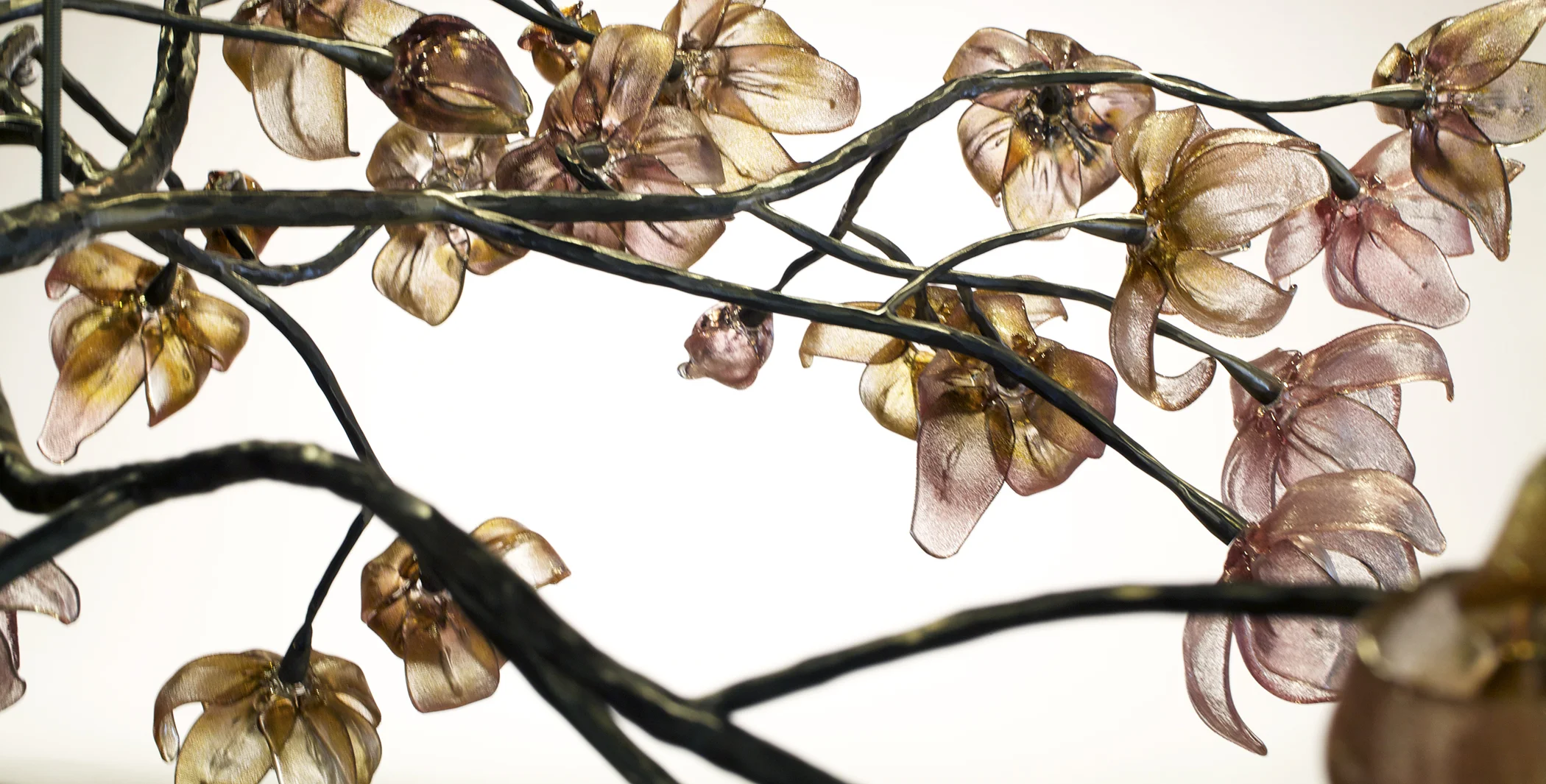 Detail of Branching Magnolia Chandelier