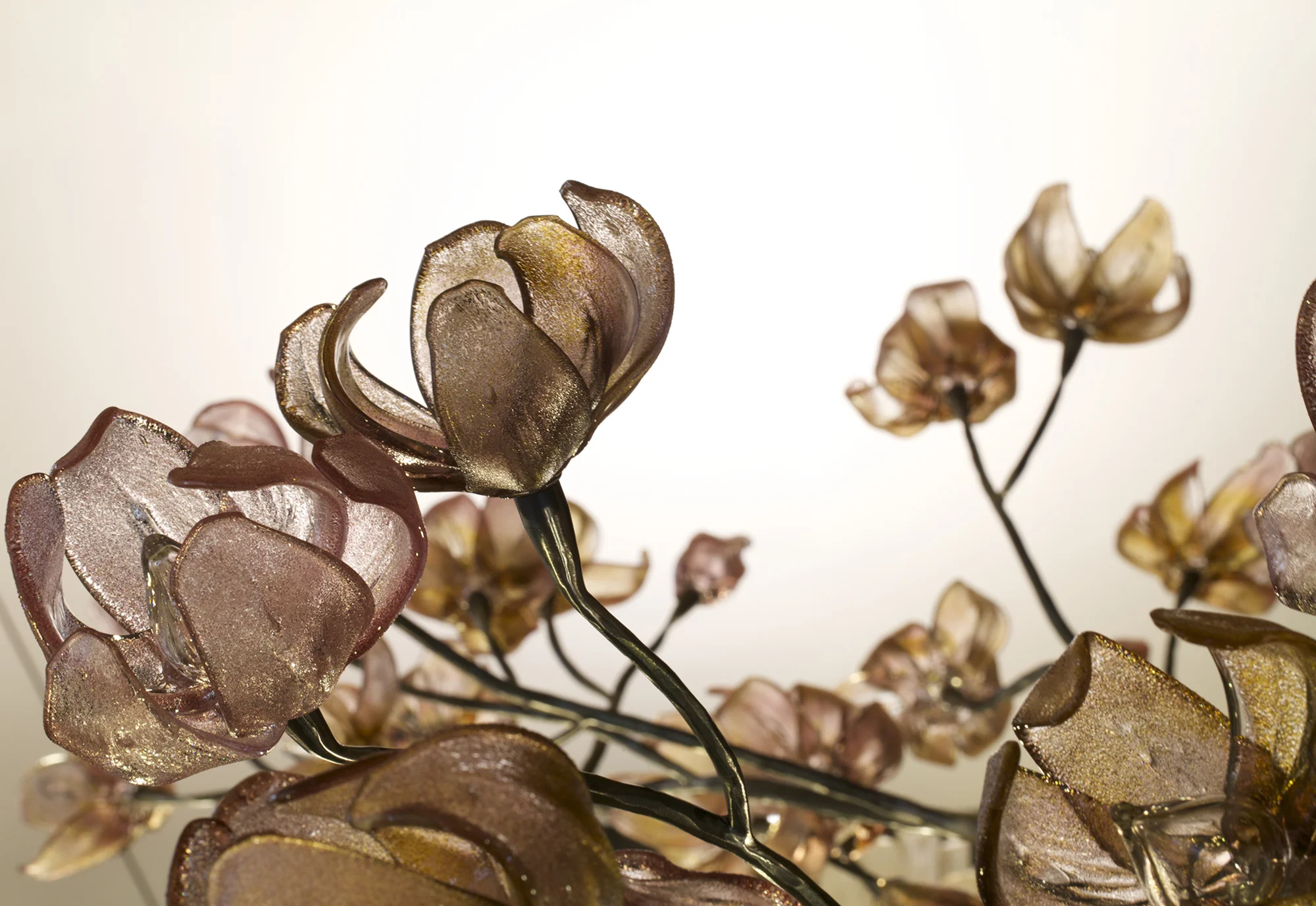 Detail of Branching Magnolia Chandelier