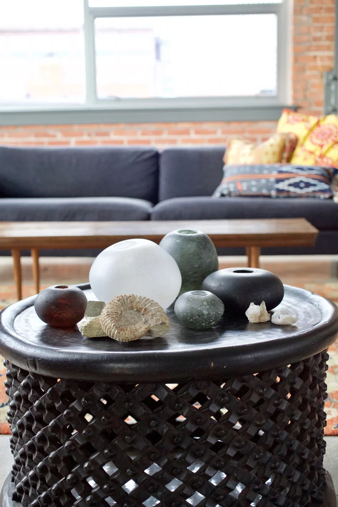Rock Vases in a private residence.